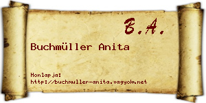 Buchmüller Anita névjegykártya