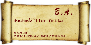Buchmüller Anita névjegykártya