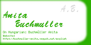 anita buchmuller business card